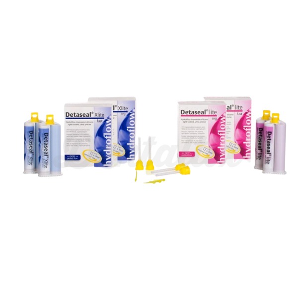 Detaseal: Silicone de Impressão Hydroflow - XLite Fast Set (2 x 50 ml) Img: 202503081