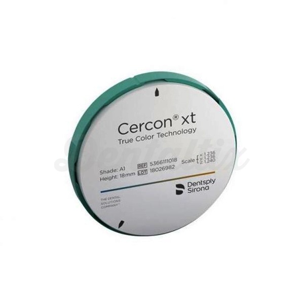 Cercon Base XT: Disco de Zircónio - Branco 18 mm Ø105 mm Img: 202306031