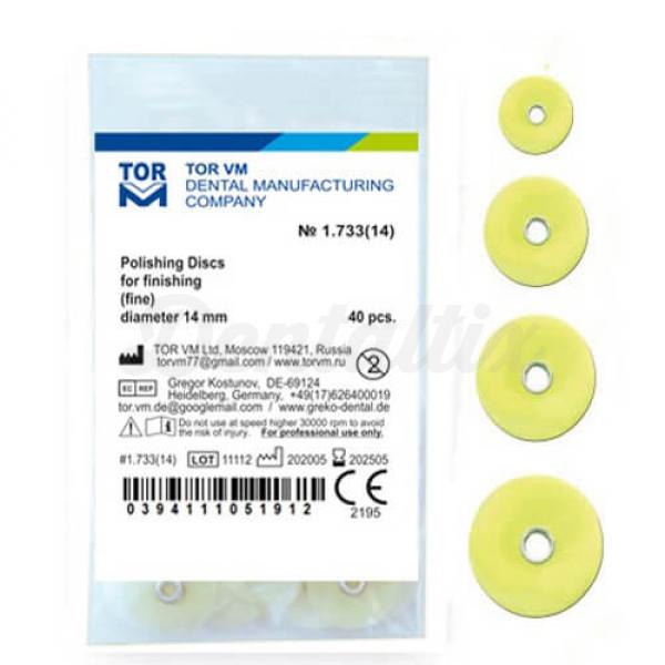 Discos de Polimento Dentário Abrasivo 12 mm (40 pcs) - Fino Img: 202107311
