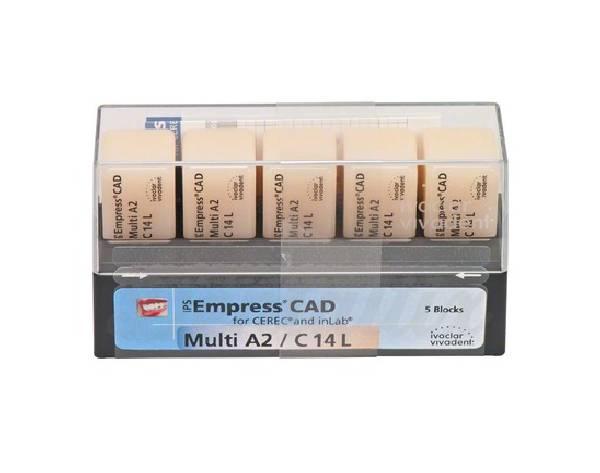 Empress CAD: Bloco para restaurações dentárias C14L (5 unidades) - A2 Img: 202011211