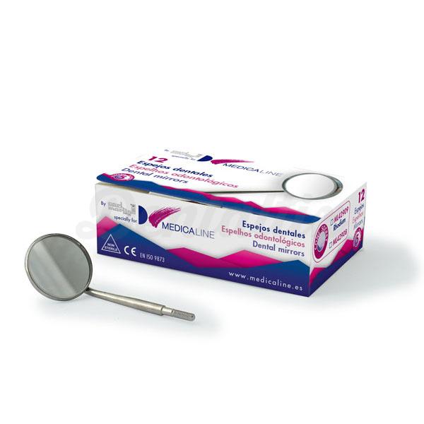 Espejo Plano Dental Cone Socket (12 uds) KDM - Dentaltix