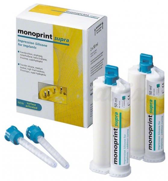 Monoprint Supra- VPS Silicone Monofásico (2 x 50 ml) -6 cânulas de mistura - 2 x 50 ml-6 cânulas de mistura Img: 202007111