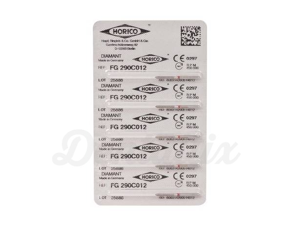 Fg 290 - Fresa diamantada (5 pçs) - Vermelho ISO 012 Img: 202011211