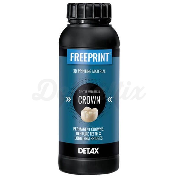 Freeprint Crown: Resina para Impressão de Coroas (Frasco de 500 g) - A3 Img: 202503081