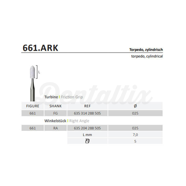 Abrasivo Arkansas FG de Corindon 661.FG.025.ARK (5 un.) Img: 202404131