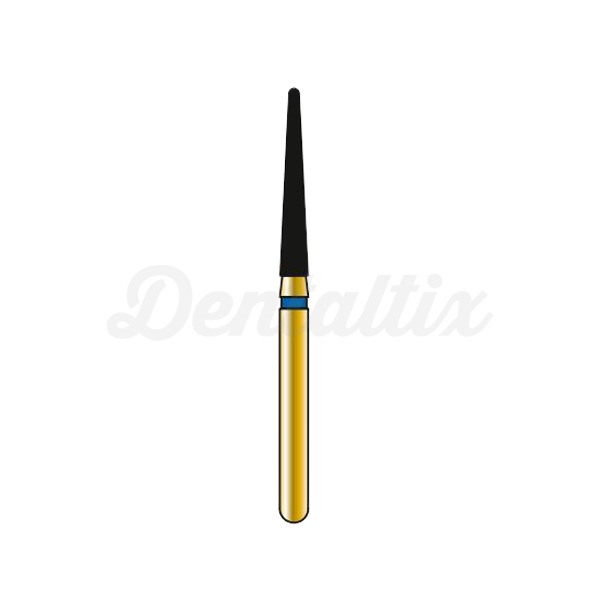 Fresa G856L de diamante para FG Cónica Comprida  Ponta Arredondada (5 un.) - T: 016 - G: Médio - L: 10 mm Img: 202404131