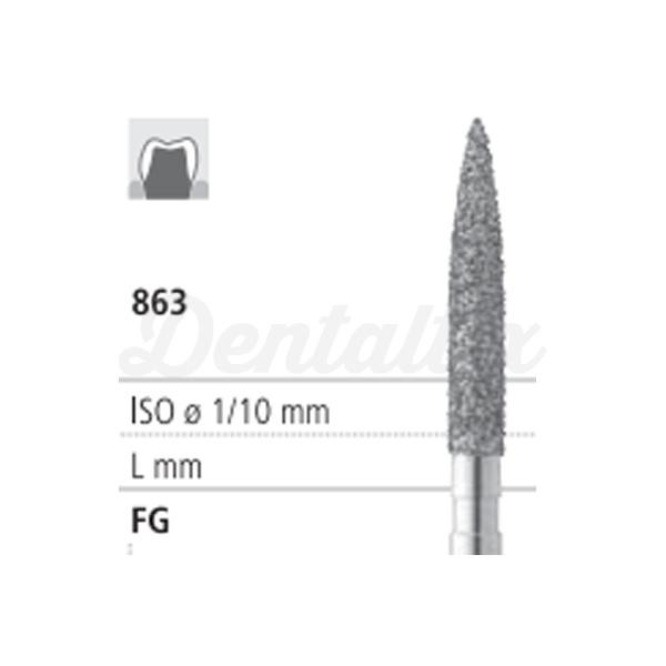 Fresa 5505/6 863 Diamante Chama FG (6 pcs) - Nº012 Img: 202205071