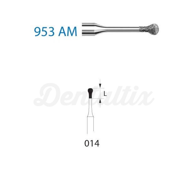 Fresa de Diamante Clínica 953AM para Turbina (5 pçs) - 953AM.314.014 Img: 202306031