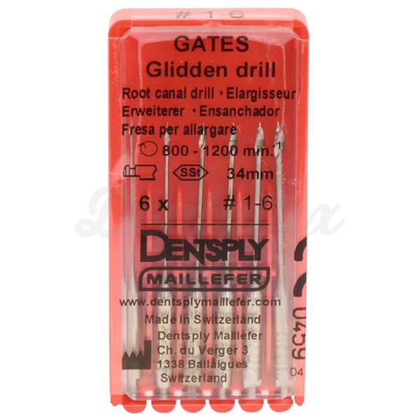 Fresa Glidden Gates de 34 mm para Contra-ângulo (6 un.) - Nº 1 Img: 202503151