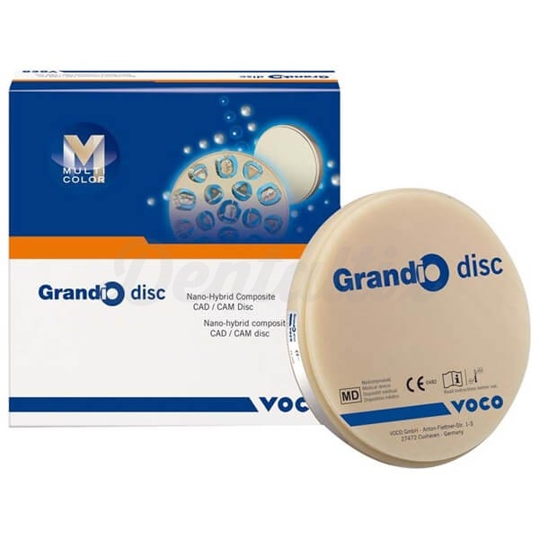 Grandio Disc Multicolor: Material híbrido nanocerâmico (15 mm) - A1 Img: 202307011
