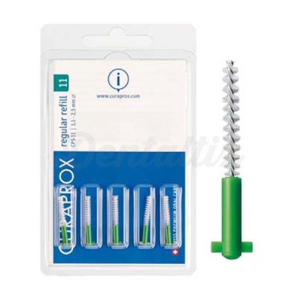 Curaprox CPS Regular: Escovas interdentais (5 uds) - Verde Ø 1.1 mm Img: 202110301