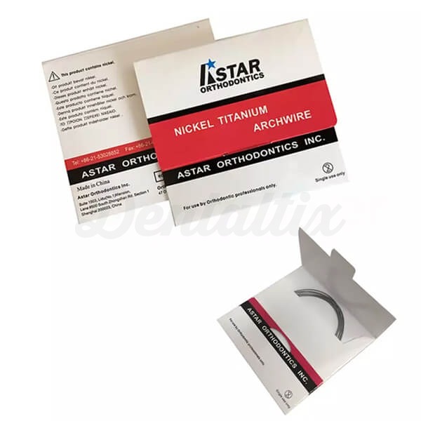 Arcos NiTi Térmicos em Forma de Europa II (10 unidades) - Parte inferior redonda de 0,012" Img: 202411301