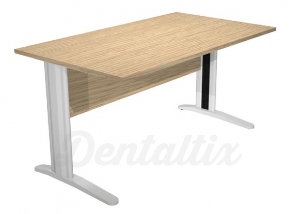 Presto 140: Mesa de Escritório com Pernas Metálicas - Carvalho Img: 202507191