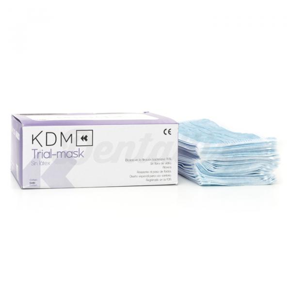 TRIAL MASK KDM MASCARILLAS azul 50 ud