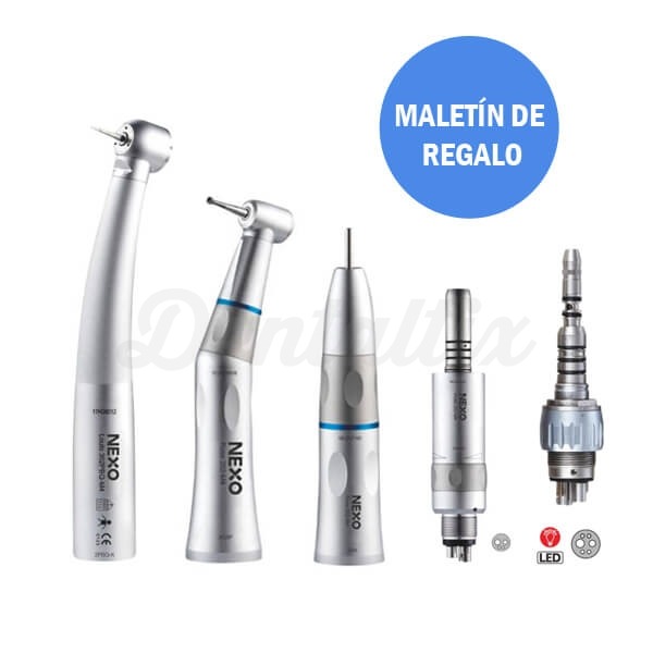 Kit Instrumental Rotatório Dentário Profissional - COM LUZ Img: 202401061