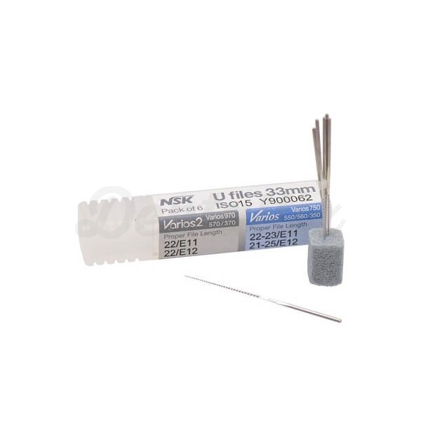 Limas U: Limas Endodônticas para Ultrassons Diversos (6 unidades) - ISO 015 Img: 202503081