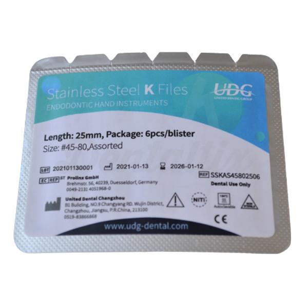 Limas de endodontia 25 mm - Stainless Steel K Files