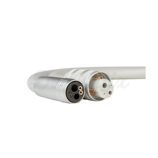 MANGUEIRA RM-TKD TURBINA MIDWEST 4, 6 ORIF. C/LUZ, CONECTOR PLANMECA, 820 Ohm, 103CM, CINZA CLARO (RAL 9002) - Planmeca (103 cm) Img: 202505311