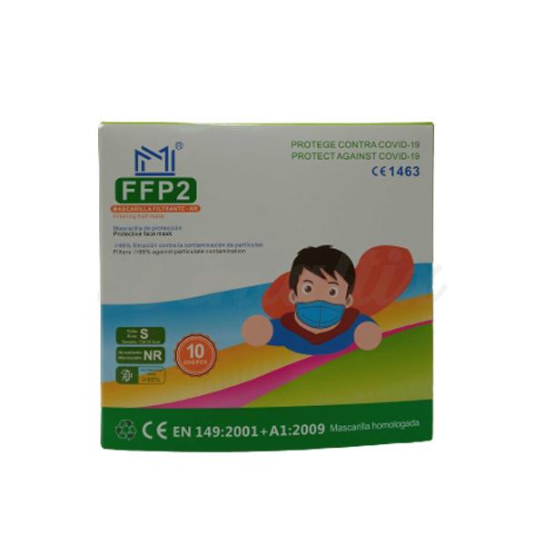 Máscara FFP2 para crianças azul com desenhos (10 uds) Img: 202109111