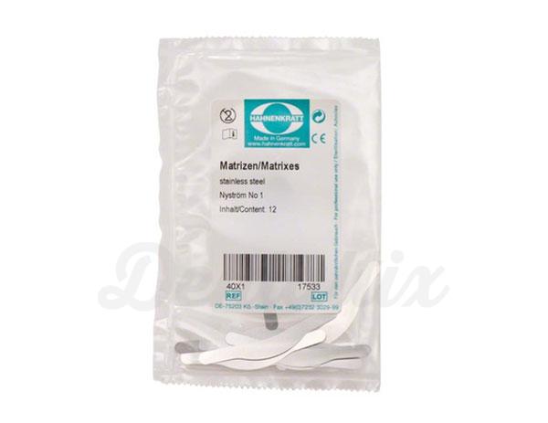 Matrizes dentárias Nyström (12 pcs)-No. 1 Img: 202006201