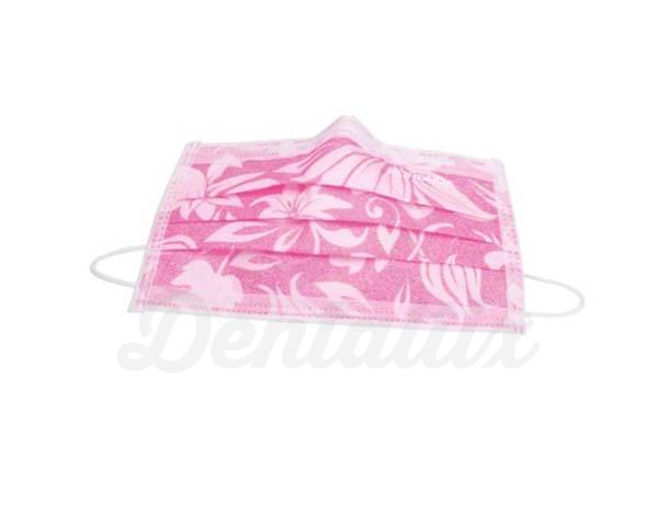 Monoart® - Máscara protetora bucal (50 pcs)-50 uds rosa floral Img: 202006201