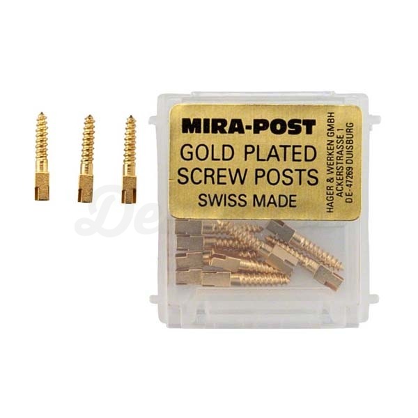 Mira-Post: Parafuso Intradicular folheado a ouro (12 pcs) - Medium 4 Img: 202208131