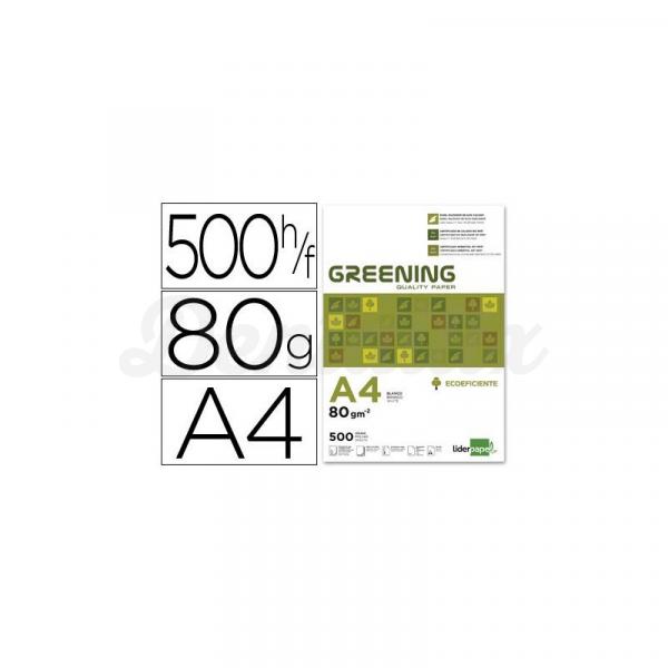 Papel Din A4 Greening 80gr 500 Hojas multifuncion Img: 201807281