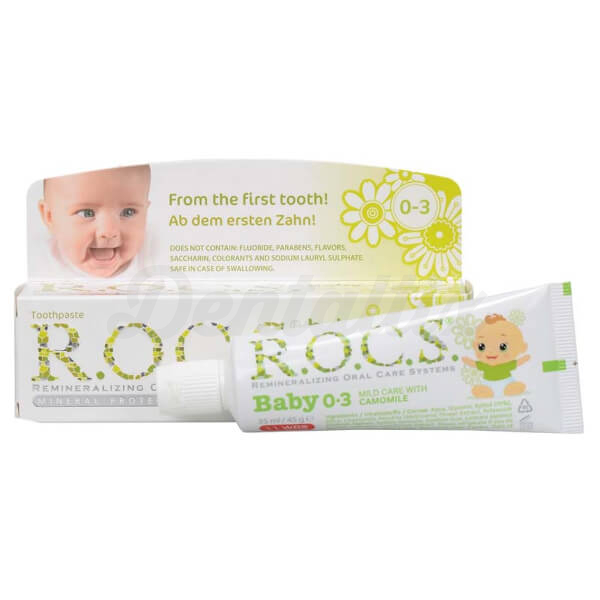 R.O.C.S. Baby Kamille: Pasta de dentes para bebés (45 g) Img: 202503081
