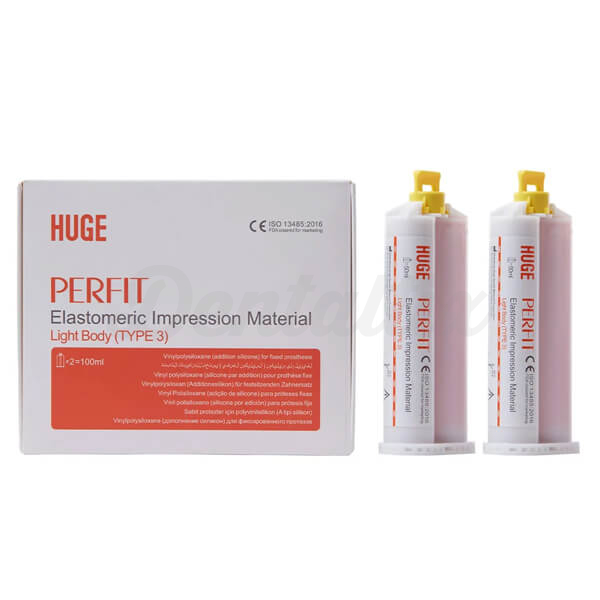 Perfit Light Body: Silicone de Adição em Cartucho (2 x 50 ml) - 2 x 50 ml - D: Light - F: Regular