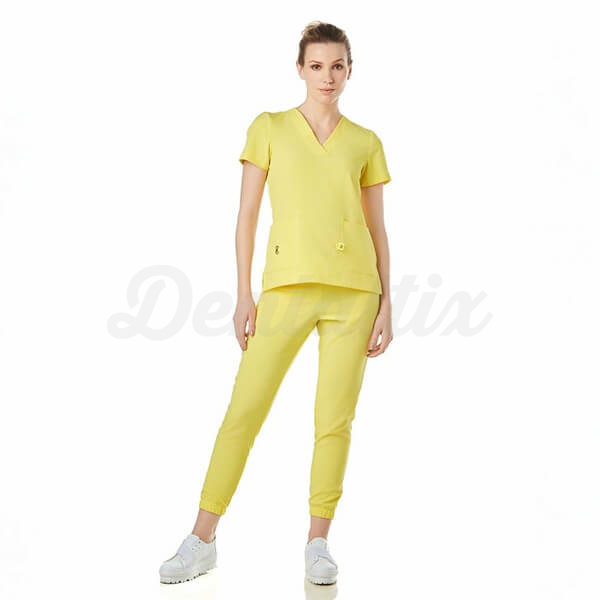 Farda Antibacteriana para Mulher Performance Square - L - Amarelo Neon Img: 202508301