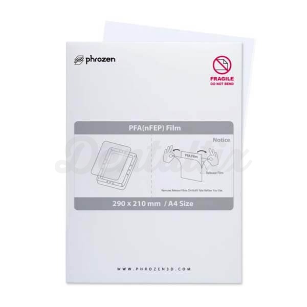 Filme de Impressão 3D PFA (nFEP) A4 (210 x 290 mm) Img: 202303041
