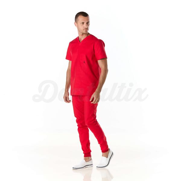 Conjunto Sanitário Haring Homem Repelente Antibacteriano - S - Vermelho Img: 202209101