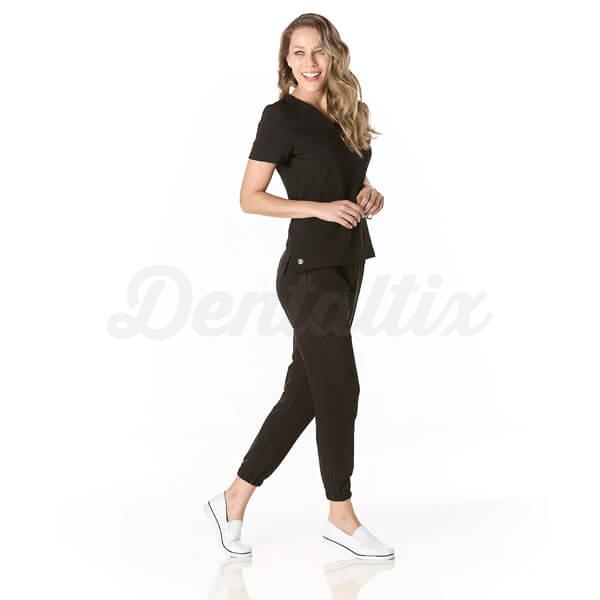 Conjunto Sanitário Performance Repelente Antibacteriano Feminino - XS - Preto Img: 202209101