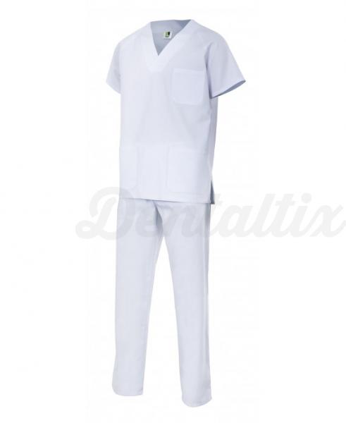 Pijama Unisex Básico Branco - Tamanho XXL - Branco Img: 202007111