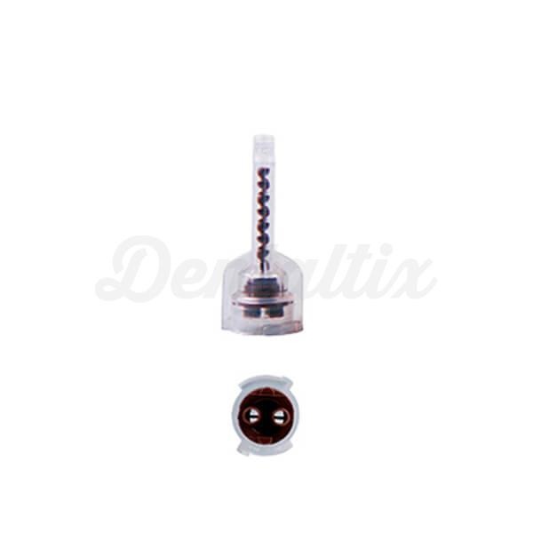 Mixing Tips: Pontas Mistura Cor Marrom (borda plana) 50 uds