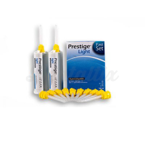 Prestige Light: Silicone para Impressão Dentária  - 2 x 450 ml - D: Massa - F: Normal Img: 202507191