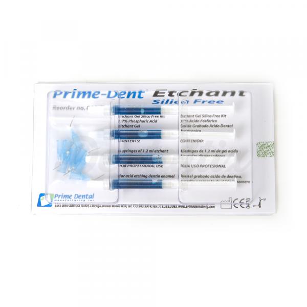 Silica-Freee Etch Gel Syringe Pack 4-1,2ml Syringes W/8 tips Img: 201807031