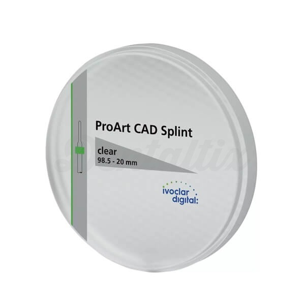 Proart CAD Splint Clear: Disco de Prótese Dentária de 98,5 mm Img: 202401061