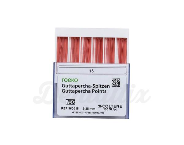 Pontas Gutta-percha Roeko Rosas (100 uds) - Nº15 Img: 202104171