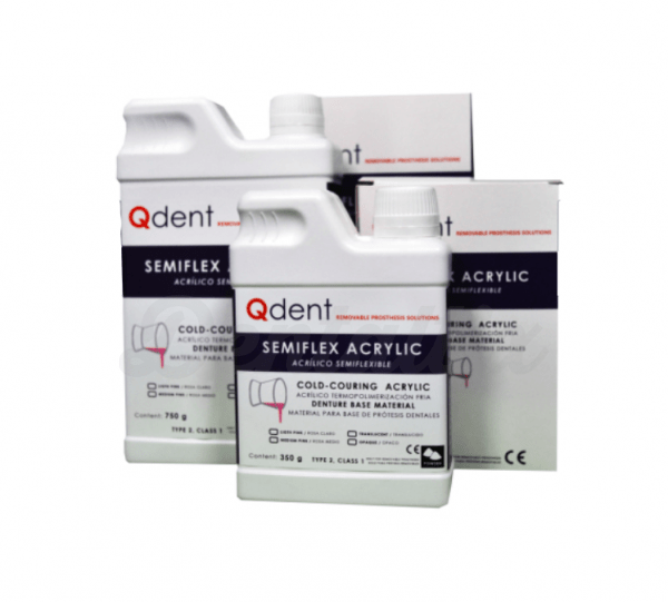 QDENT SEMIFLEX ACRYLIC LIQUIDO 125 ML PARA BASE Img: 202109111