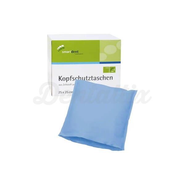 Sacos de protecção para apoio de cabeça Smartdent (500 uds) - Azul