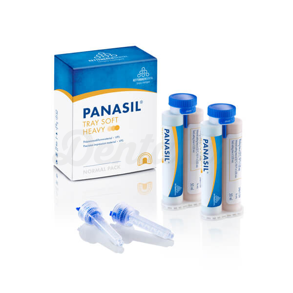 Panasil tray Soft Heavy "2 x 50 mL cartridges, 6 blue mixing tips" Img: 202503081