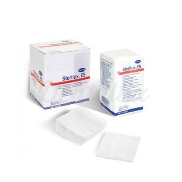 Sterilux: Gaze de Algodão Estéreis (35 Sacos x 5 pçs) - 7,5 x 7,5 cm Img: 202303041