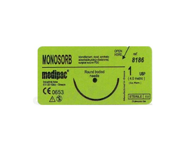 Suturas 3/8 circ 5/0 Monosorb