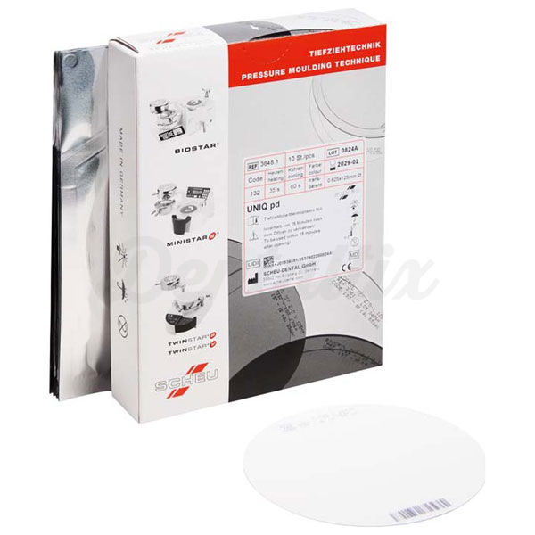 UNIQ PD: Discos Termoformáveis - Diâmetro: 125mm - Espessura: 0,75 mm - 10 unidades Img: 202508091
