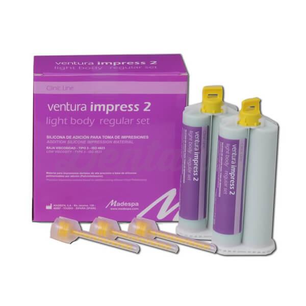 Ventura Impress 2 Light Body Regular: Silicone de Impressão (50 ml) - 2 uds Img: 202204301