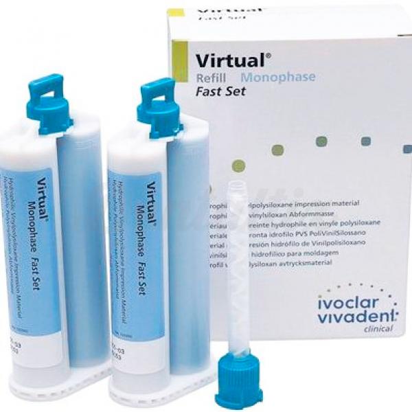 VIRTUAL MONOPHASE - SILICONA ADICIÓN (2x50ml + puntas mezcla)
