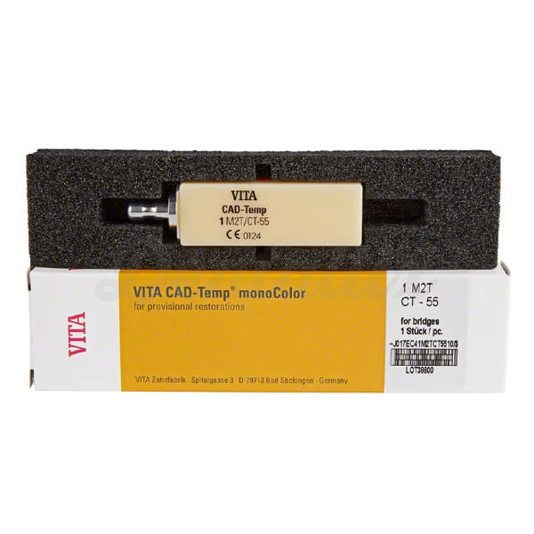 CAD-Temp MonoColor para CEREC/inLab: Bloco Composto (1 pc) - 2M2T Img: 202507191