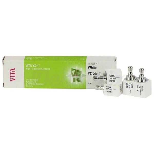 VITA YZ HT White para CEREC/inLab: Blocos em Bruto Supertranslúcidos (4 pcs) - YZ-20/19mm (4 und) Img: 202202191