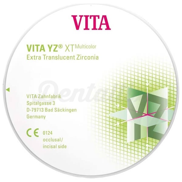 VITA YZ XT Multicor: Disco Extra translúcido (Ø 98,4 mm, H18 mm) - B2 Img: 202202191